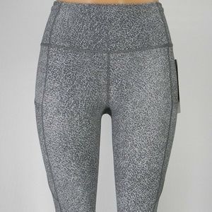 LULULEMON Fast Free Crop 12 Fractal Dark Starlight